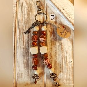 Beaded handcrafted keychain